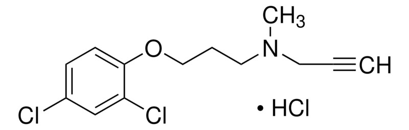 Merck N-Methyl-N-propargyl-3-(2,4-dichlorophenoxy)propylamine hydrochloride