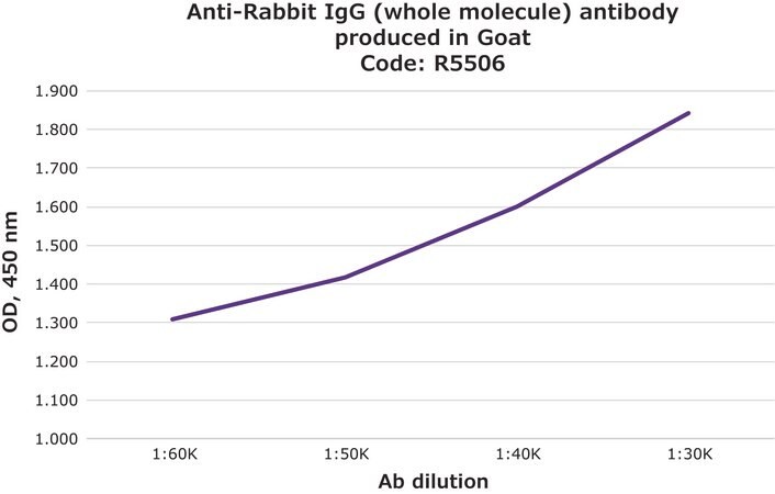 Sigma-Aldrich® Anti-Rabbit IgG (whole molecule) antibody produced in goat