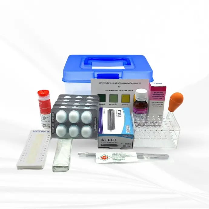 ชุดอุปกรณ์ตรวจหาโคลีนเอสเตอเรสในเลือดเกษตรกร