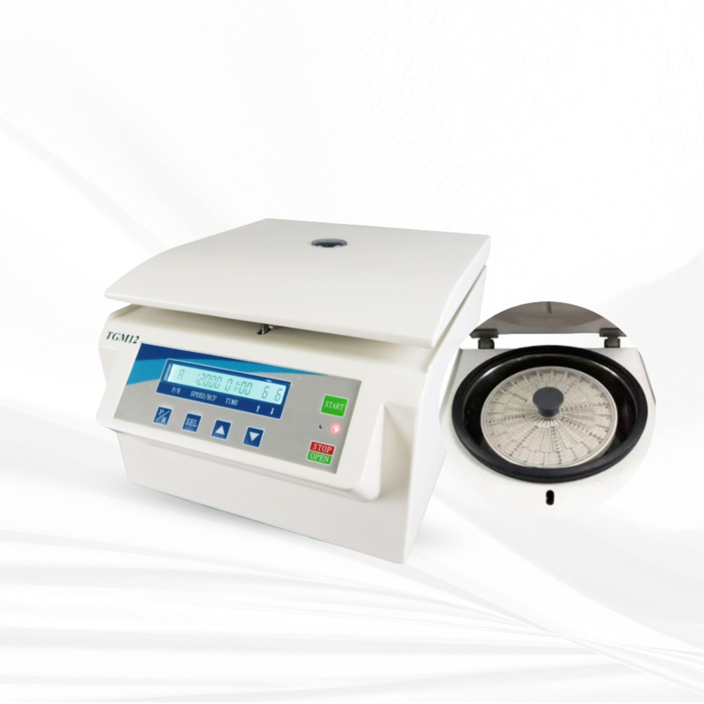 Hematocrit Centrifuge Model TGM12 เครื่องปั่นหาค่าปริมาตรเม็ดเลือดแดงอัดแน่น