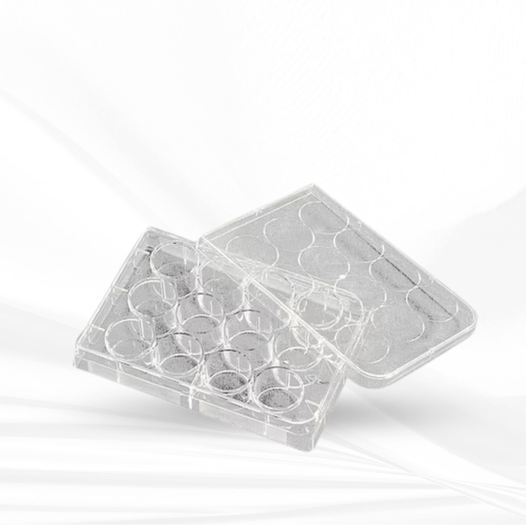 Corning® CellBIND® 12-well Clear Multiple Well Plates, Flat Bottom, with Lid, Sterile