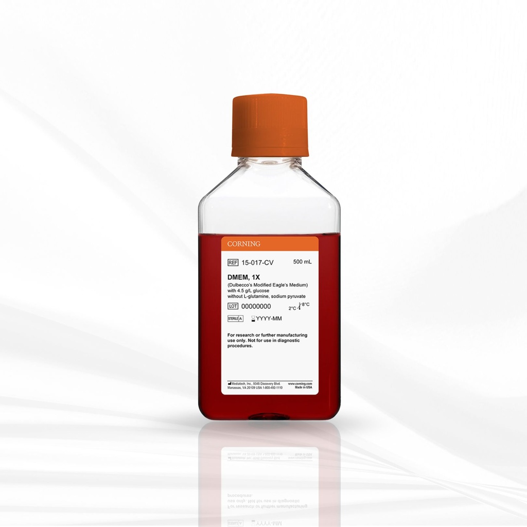 Corning® 500 mL DMEM (Dulbecco’s Modified Eagle’s Medium)