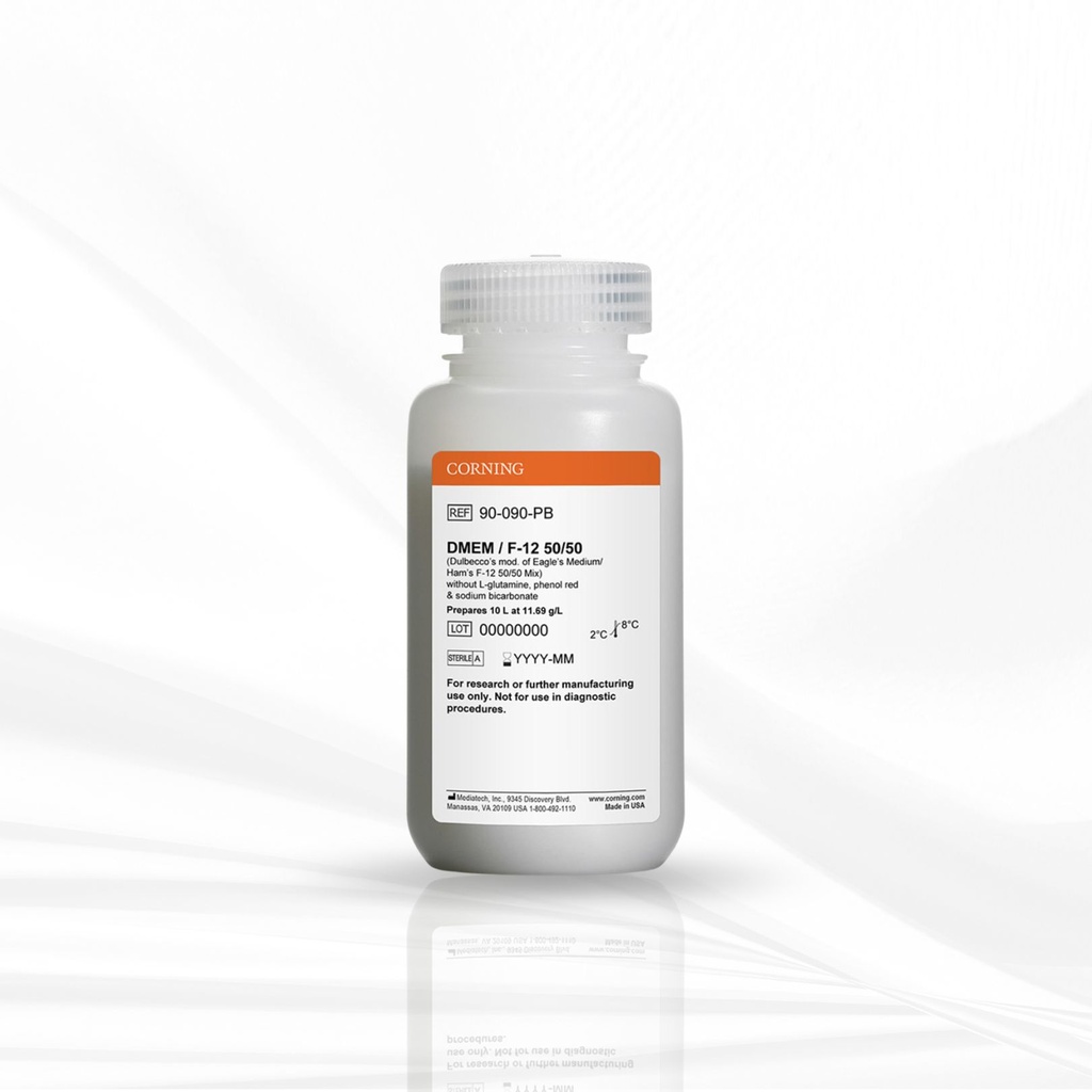 Corning® 10L DMEM (Dulbecco’s Modified Eagle’s Medium)/Hams F-12 50/50 Mix, Powder