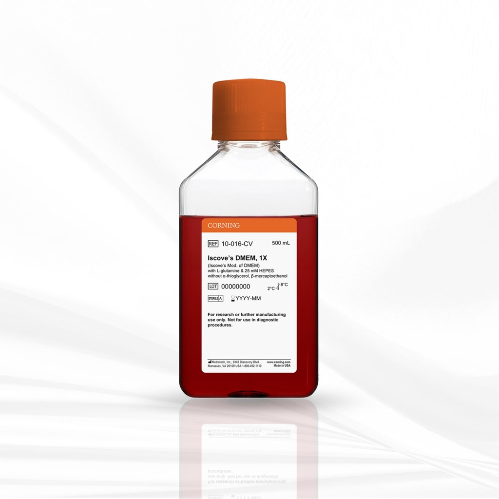 Corning® 500 mL Iscove’s Modification of DMEM
