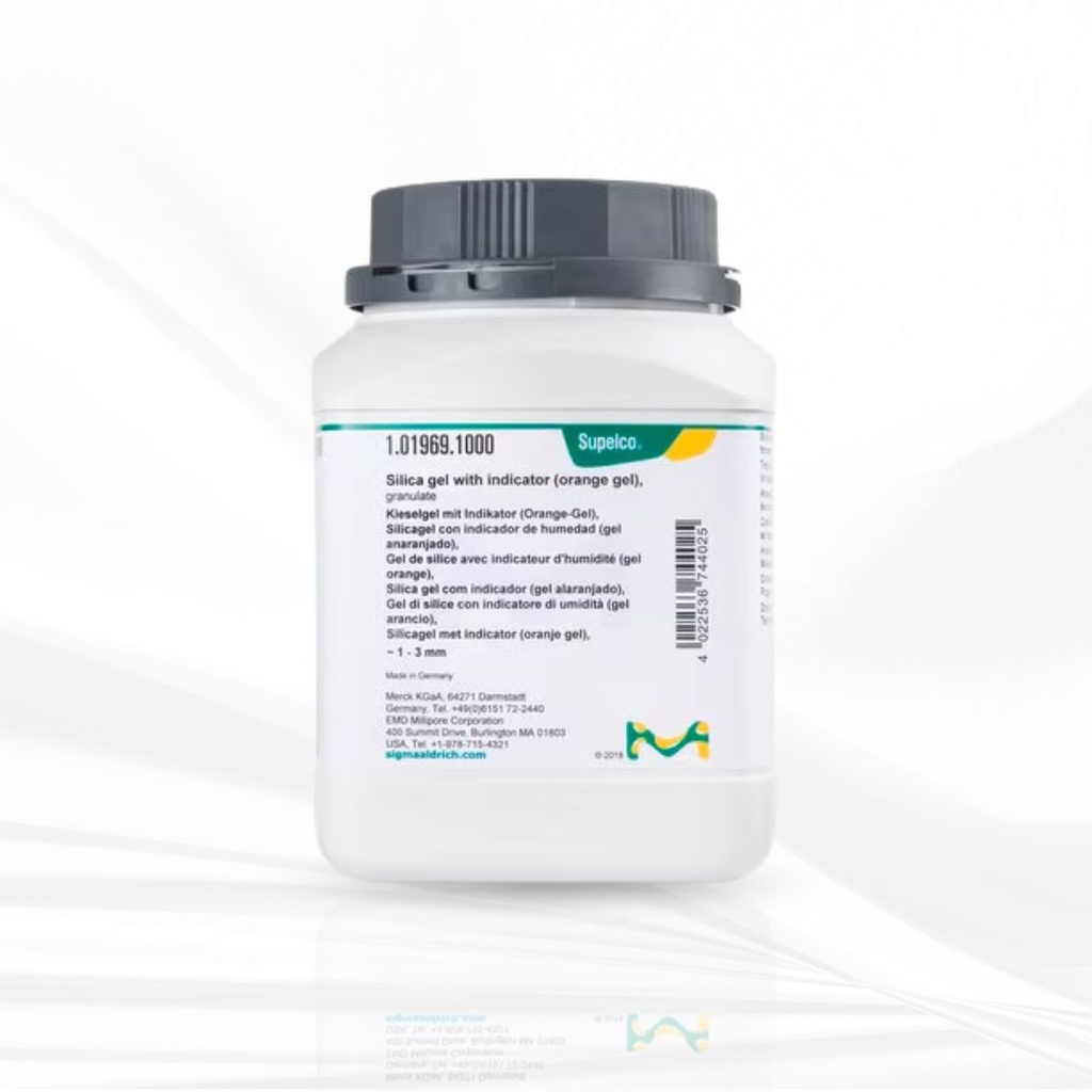 Merck Silica gel with indicator (orange gel),