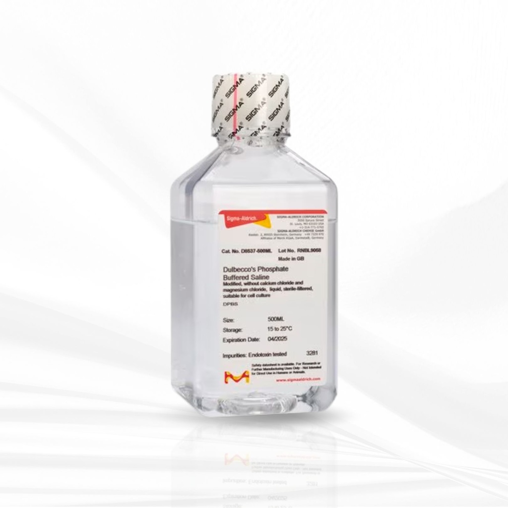 Sigma-Aldrich® DPBS, without calcium chloride and magnesium chloride, 500ML