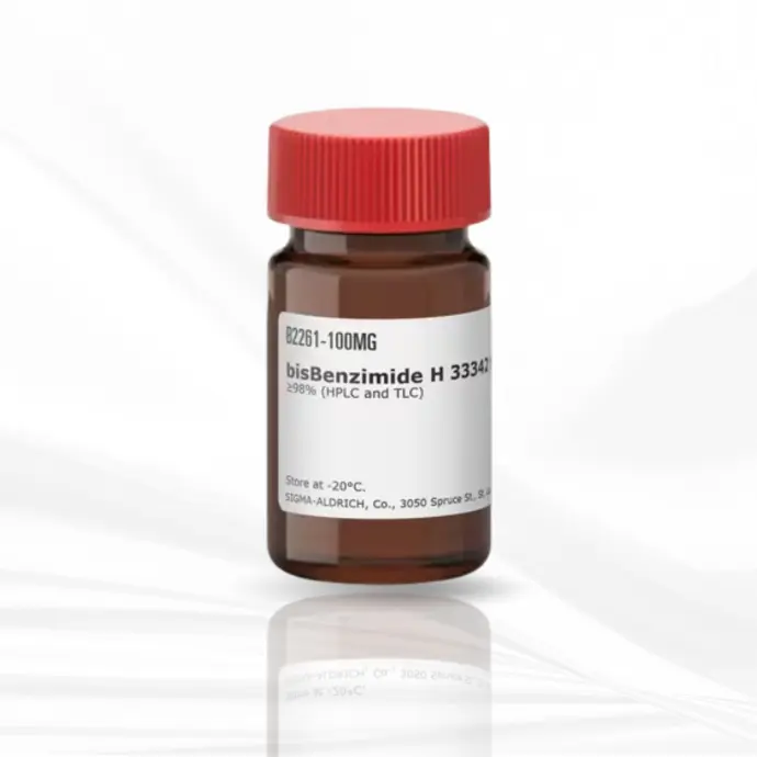 Sigma-aldich® bisBenzimide H 33342 trihydrochloride ≥98% purity (HPLC and TLC), powder, 100MG