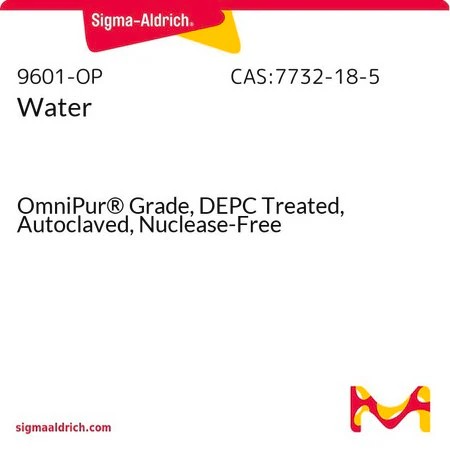 Sigma-Aldrich® Water OmniPur® Grade, DEPC Treated, Autoclaved, Nuclease-Free