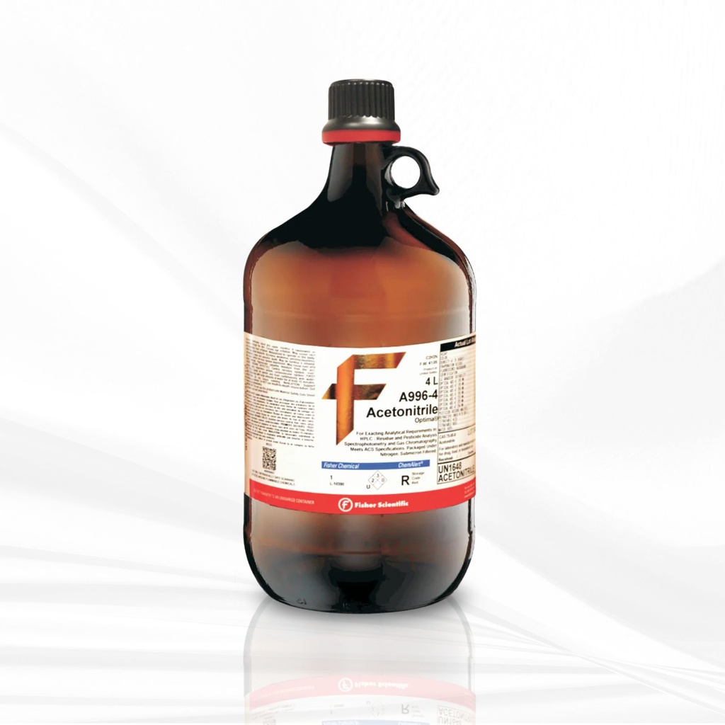 Fisher Chemical™ ACETONITRILE 99.9% (HPLC), 4 L.