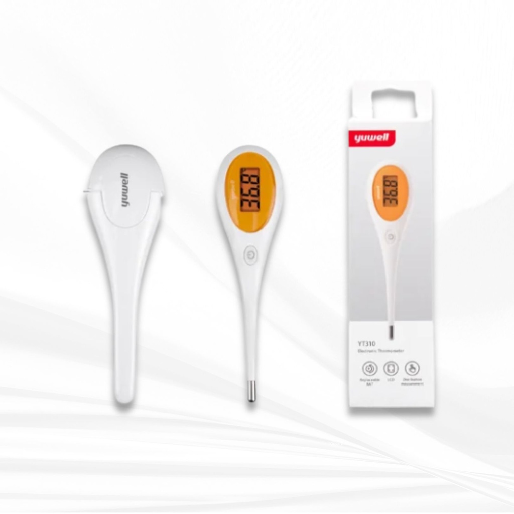 Yuwell Electronic Thermomter ปรอทวัดอุณหภูมิร่างกาย แบบดิจิตอล Yuwell รุ่น YT310 (ปลายแข็ง)