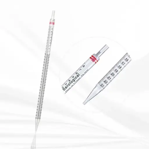 25ML Serological Pipettes  Individual Paper/Plastic Wrap