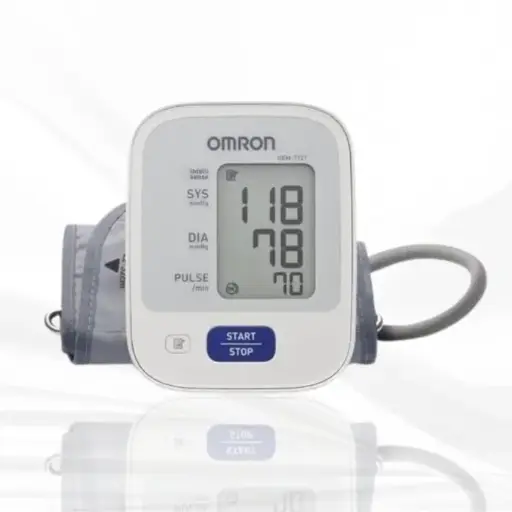 Omron HEM- 7121  
เครื่องวัดความดันโลหิตอัตโนมัติไร้สายแบบรัดข้อมือ
