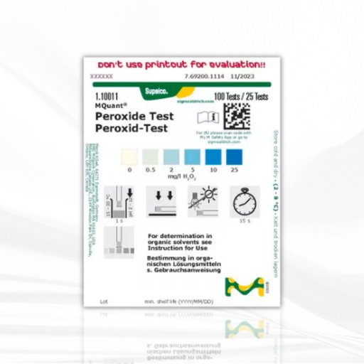 [MT-CM-1.10011.0001] Merck Peroxide Test Strips, colorimetric