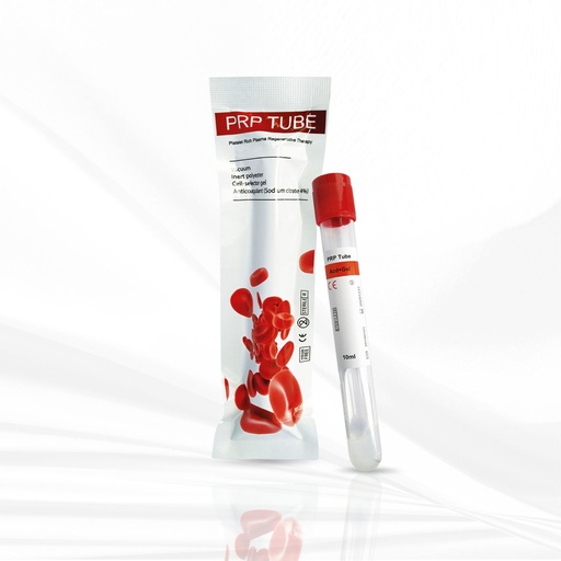 PRP TUBE 15mL. หลอด ACD+Gel ฝาสีแดง สำหรับปั่นงานPRP 