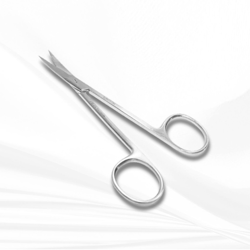 [MT-MD-SA15-532] Iris Scissors cvd. 11 cm. กรรไกรตัดไหม (ปลายโค้ง) 