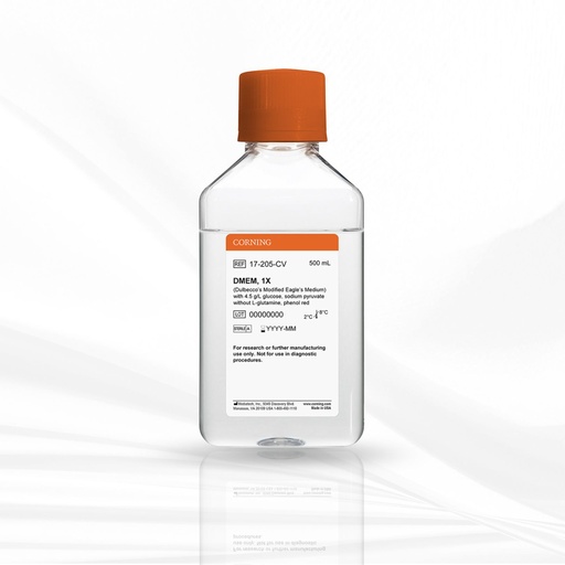 [MT-CC-17-205-CV] Corning® 500 mL DMEM (Dulbecco’s Modified Eagle’s Medium)