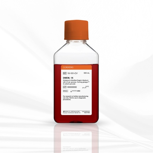 [MT-CC-10-101-CV] Corning® 500 mL DMEM (Dulbecco’s Modification of Eagle’s Medium), 1X
