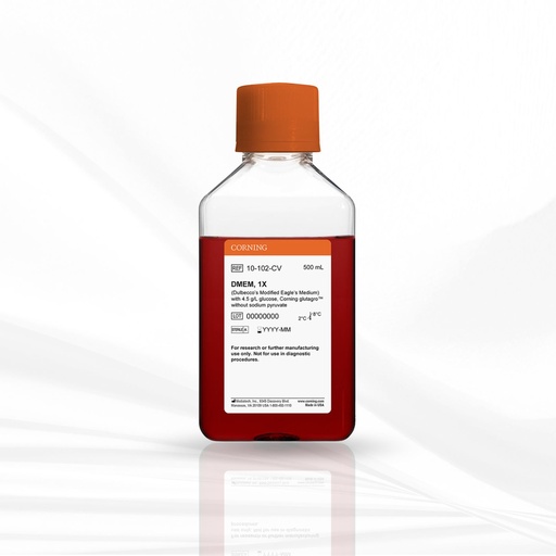 [MT-CC-10-102-CV] Corning®500 mL DMEM (Dulbecco’s Modified Eagle’s Medium)