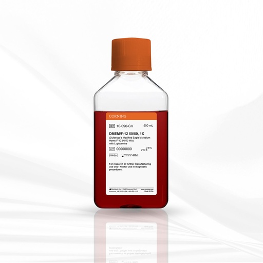 [MT-CC-10-090-CV] Corning®500 mL DMEM (Dulbecco’s Modified Eagle’s Medium)/Hams F-12 50/50 Mix