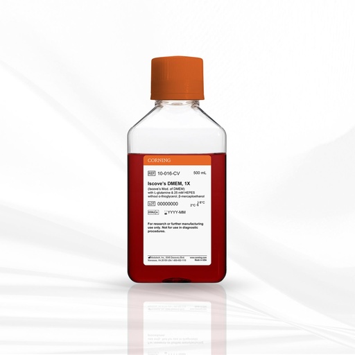 [MT-CC-10-016-CV] Corning® 500 mL Iscove’s Modification of DMEM