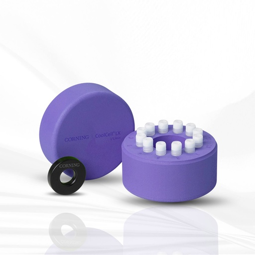 [MT-SP-432001] Corning®CoolCell® LX, Cell Freezing Container, for 12 x 1 mL or 2 mL Cryogenic Vials, Purple