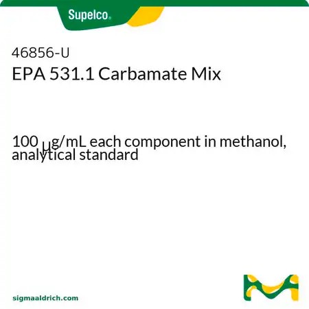 [MT-CM-46856-U] Supelco® EPA 531.1 Carbamate Mix100 μg/mL each component in methanol, analytical standard