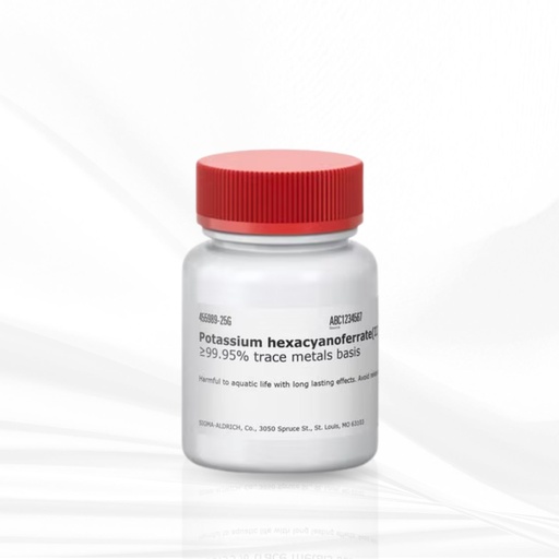 [MT-CM-455989] Sigma-Aldrich® Potassium hexacyanoferrate(II) trihydrate≥99.95%, 25G