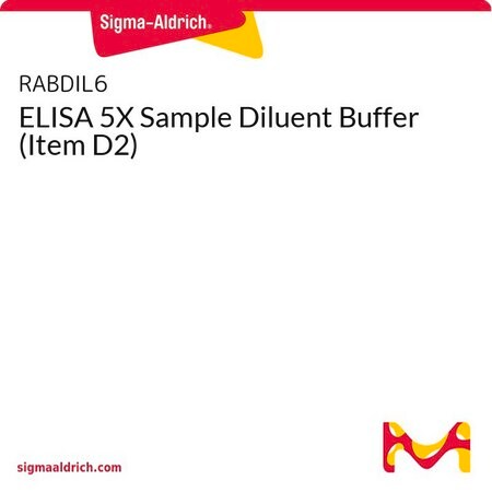 [MT-MC-RABDIL6-10ML] Sigma-Aldrich® ELISA 5X Sample Diluent Buffer (Item D2)