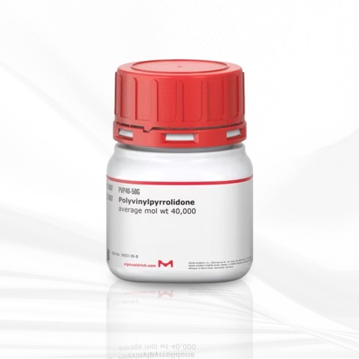 [MT-CM-PVP40-50G] Sigma-Aldrich® Polyvinylpyrrolidone average mol wt 40,000